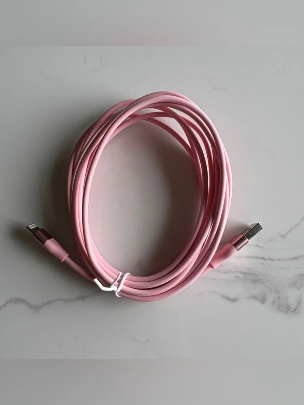 NWOT Pink Lightning to USB Cable (10 ft)